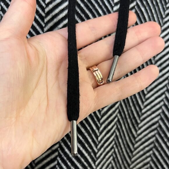 Joie Chevron Striped Hooded Hoodie Sweater Sweatshirt Plus Size Comfy Loungewear - Picture 6 of 10